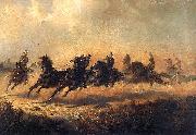 Charge of Russian horse artillery Maksymilian Gierymski